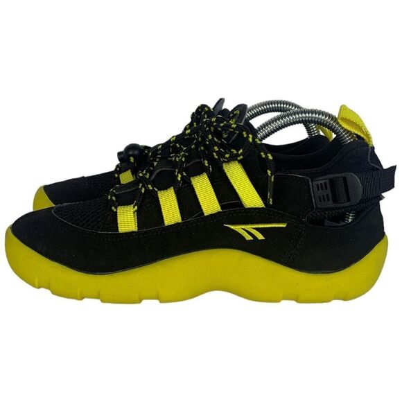 ARS Racing Adventure Series Hi Tec Piranha 4515 Shoes US Size 5 Black Yellow EUC - Picture 1 of 11